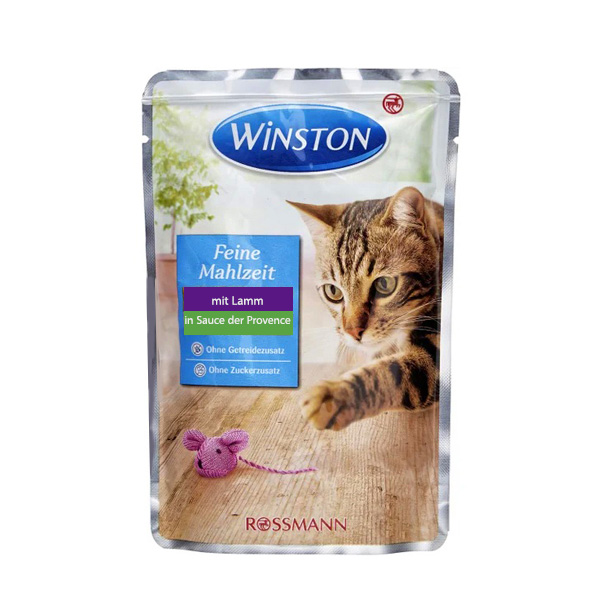 پوچ خورشتی گربه با طعم گوشت بره وینستون – Winston