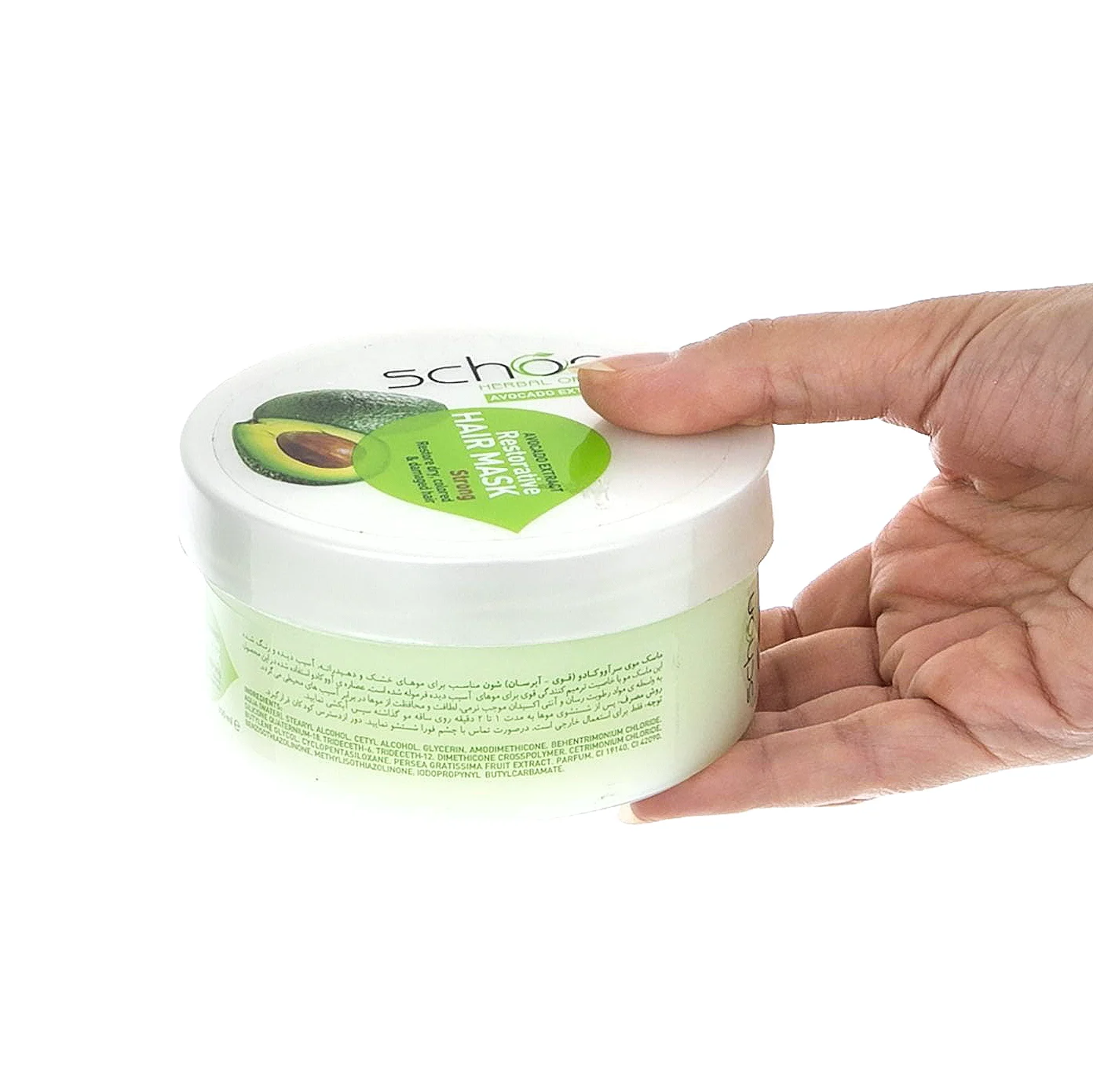ماسک مو شون حاوی روغن آووکادو مغذی و رطوبت رسان مناسب موهای خشک، رنگ شده و آسیب دیده 300 میلی — تصویر ۷