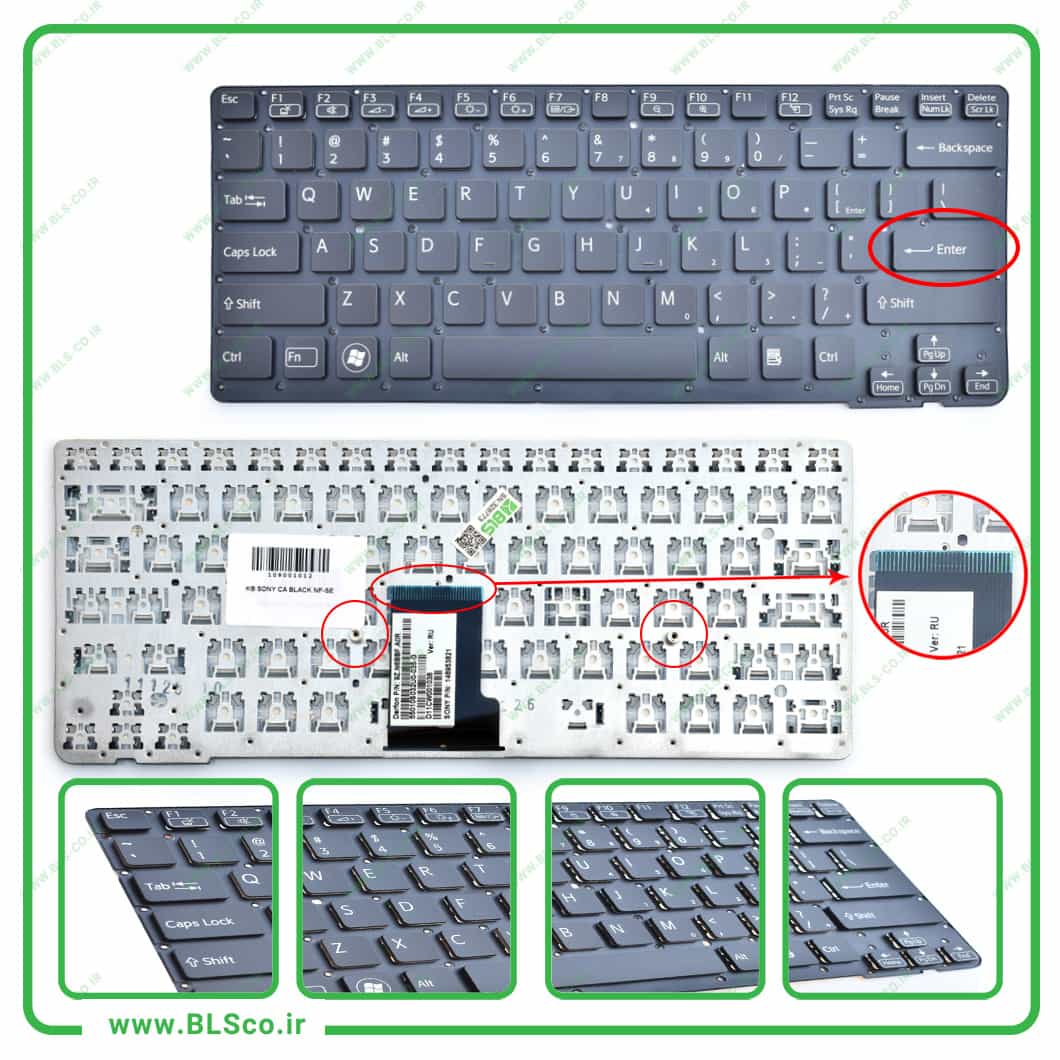 کیبورد لپ تاپ سونی keyboard laptop Sony CA