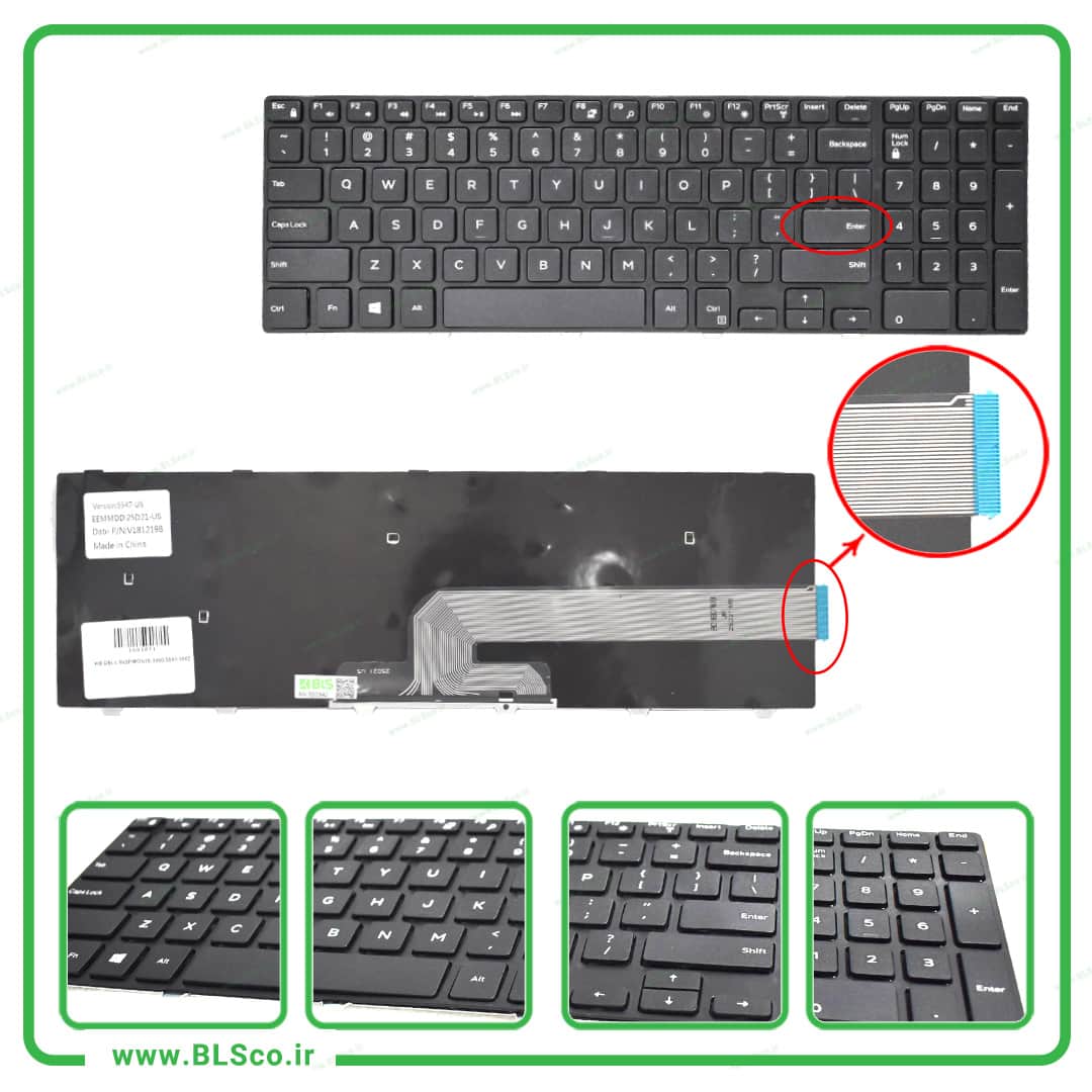کیبورد لپ تاپ دل Dell Inspiron 3000