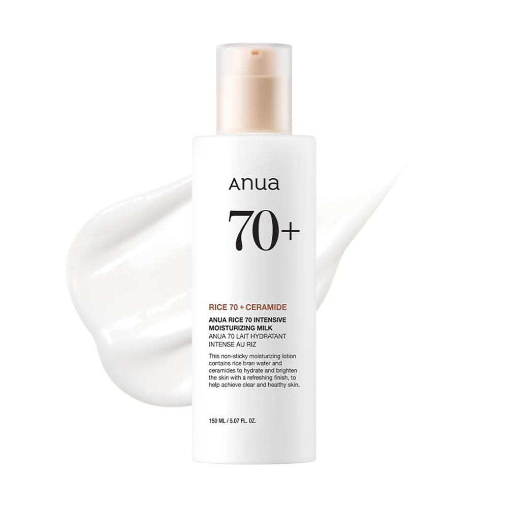 لوسیون برنج و سراماید آنوا مرطوب کننده و روشن کننده پوست Anua Rice 70 Intensive Moisturizing Milk