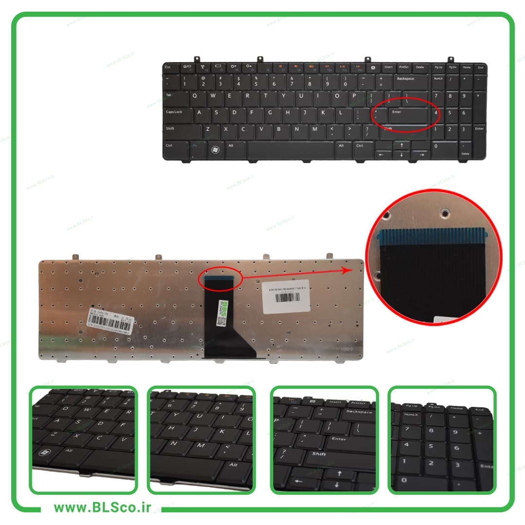 کیبورد لپ تاپ دل Dell Inspiron 1564