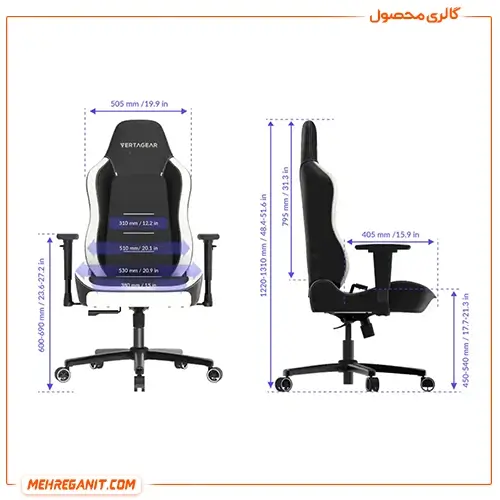 صندلی گیمینگ ورتاگیر SL3800 Midnight Purple — تصویر ۸