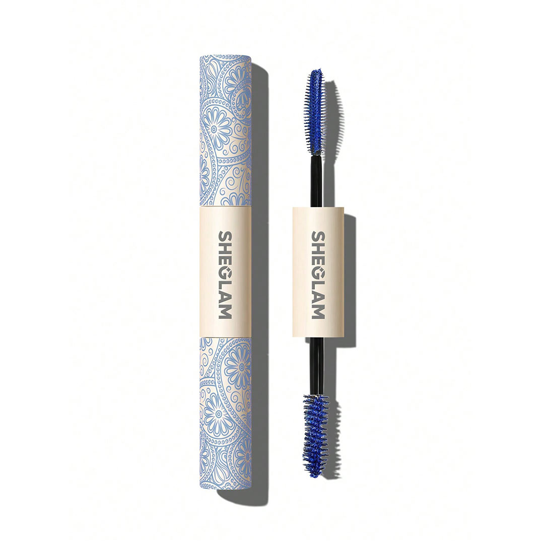 ریمل دوسر حجم‌ دهنده و ضد آب آبی شیگلم Sheglam All-In-One Volume &amp; Length Mascara-Waterproof Blue