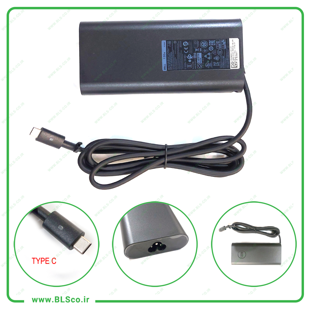 شارژر اورجینال لپ تاپ دل Dell Type C 20V 6.5A
