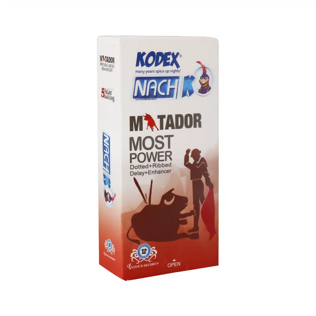 کاندوم تاخیری خاردار و حلقوی کدکس مدل Matador بسته 12 عددی