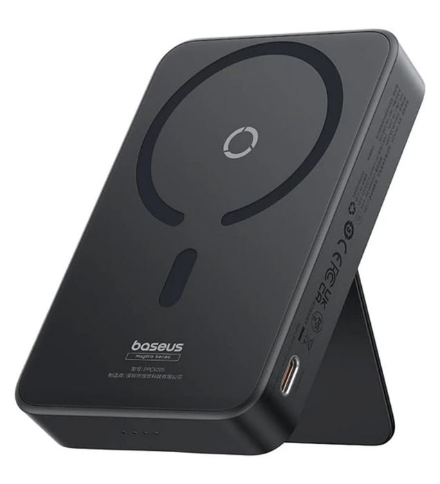 پاوربانک 20W باسئوس مدل MagPro Magnetic Bracket Wireless ظرفیت 5000 میلی آمپر ساعت