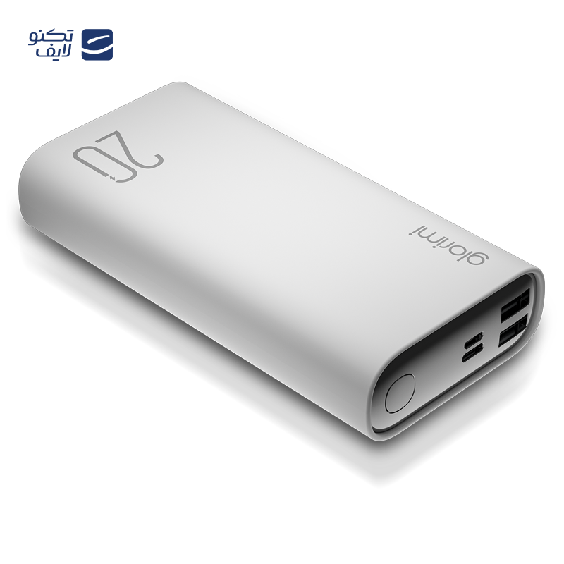 پاوربانک گلوریمی مدل LIGHTCORE ظرفیت 20000 میلی آمپر ساعت توان 22.5 وات — تصویر ۳
