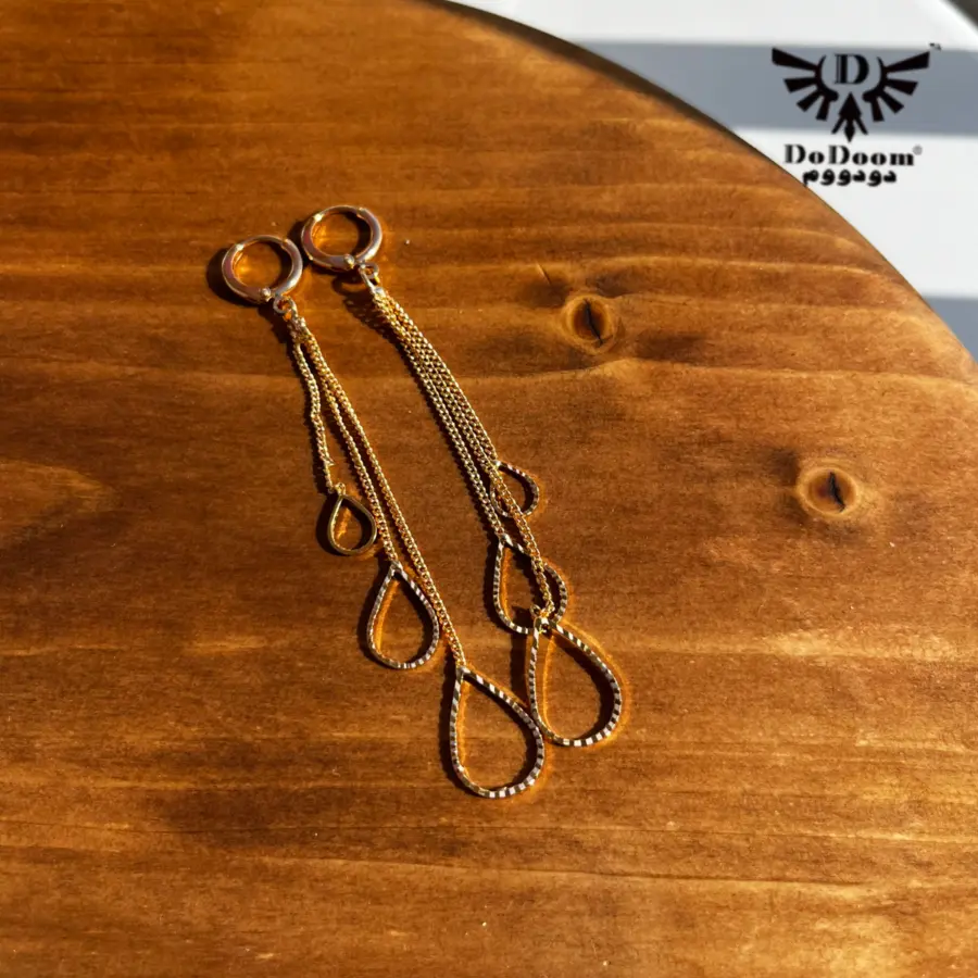 گوشواره طرح چند اشک E58