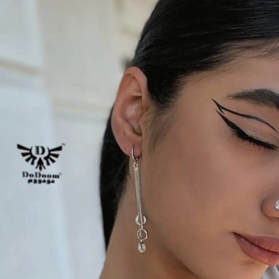 گوشواره حلقه‌ای آویزدارE51