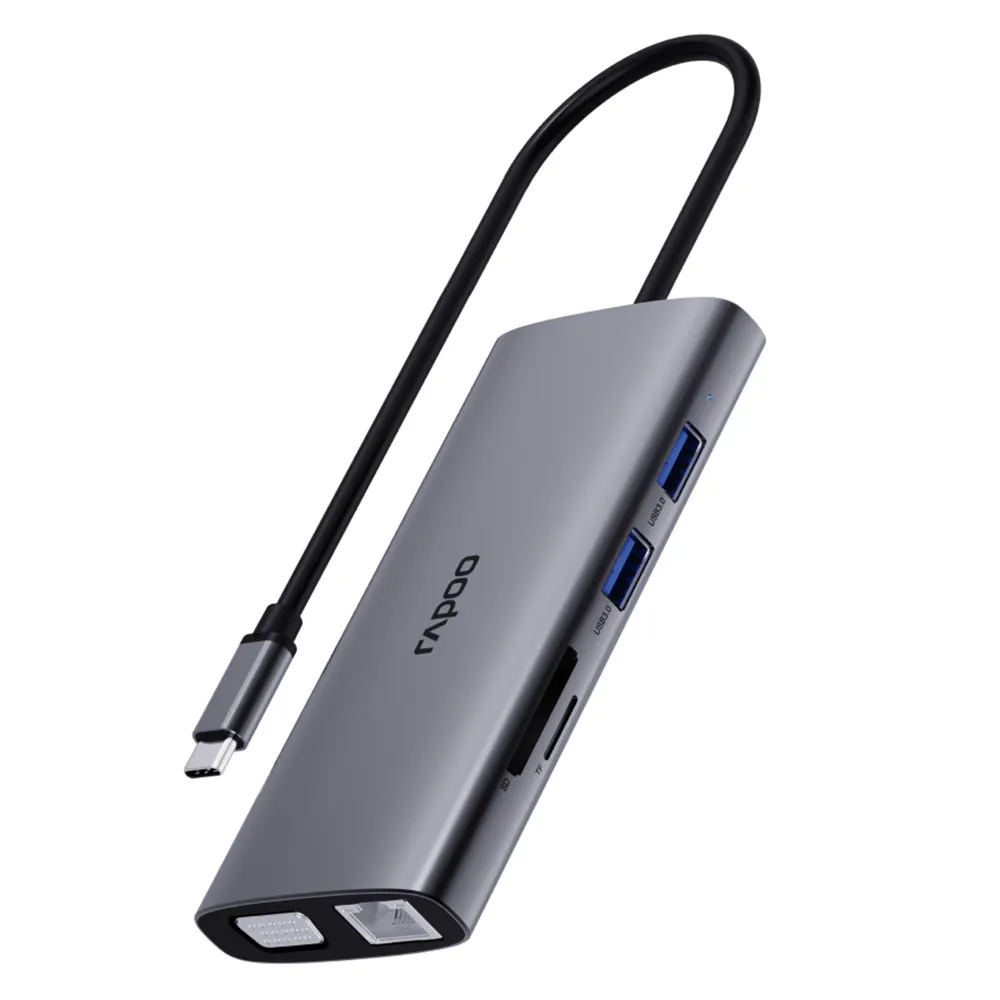 هاب تایپ سی رپو مدل XD101 با 10پورت — تصویر ۳