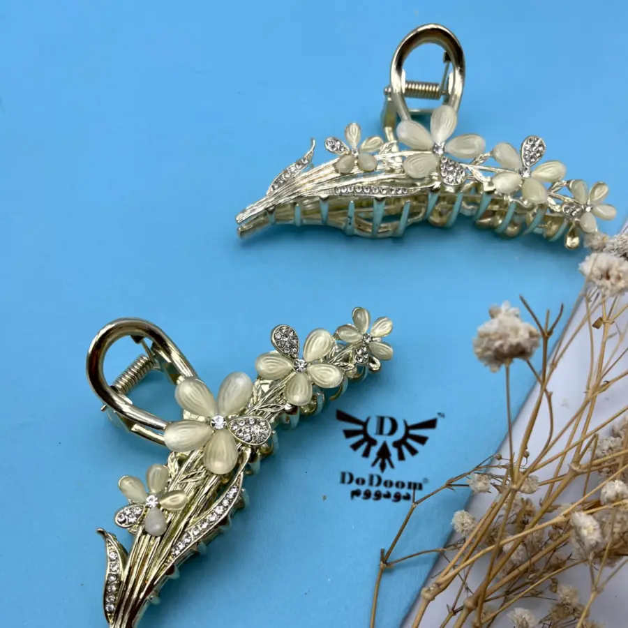 کلیپس فلزی دسته گل رزینی C221 — تصویر ۵