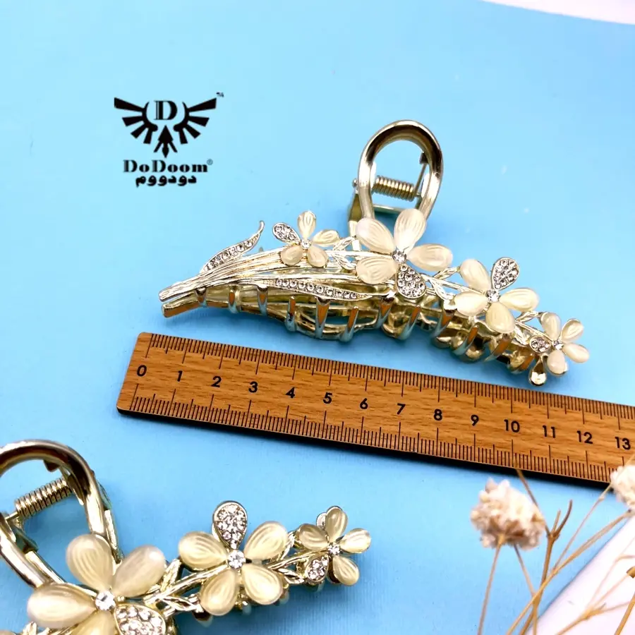 کلیپس فلزی دسته گل رزینی C221 — تصویر ۳
