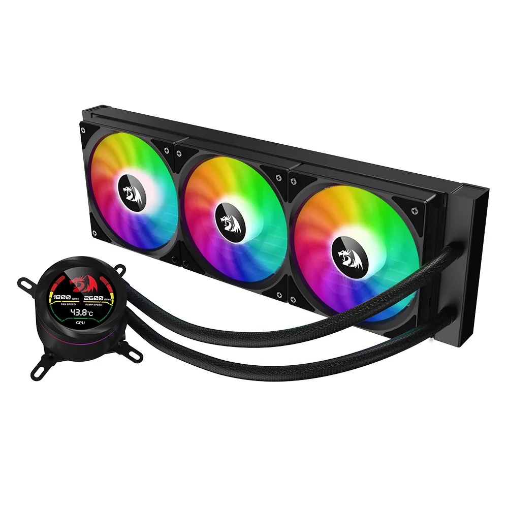 خنک کننده پردازنده مایع ردراگون مدل CCW-1017 ARGB — تصویر ۳