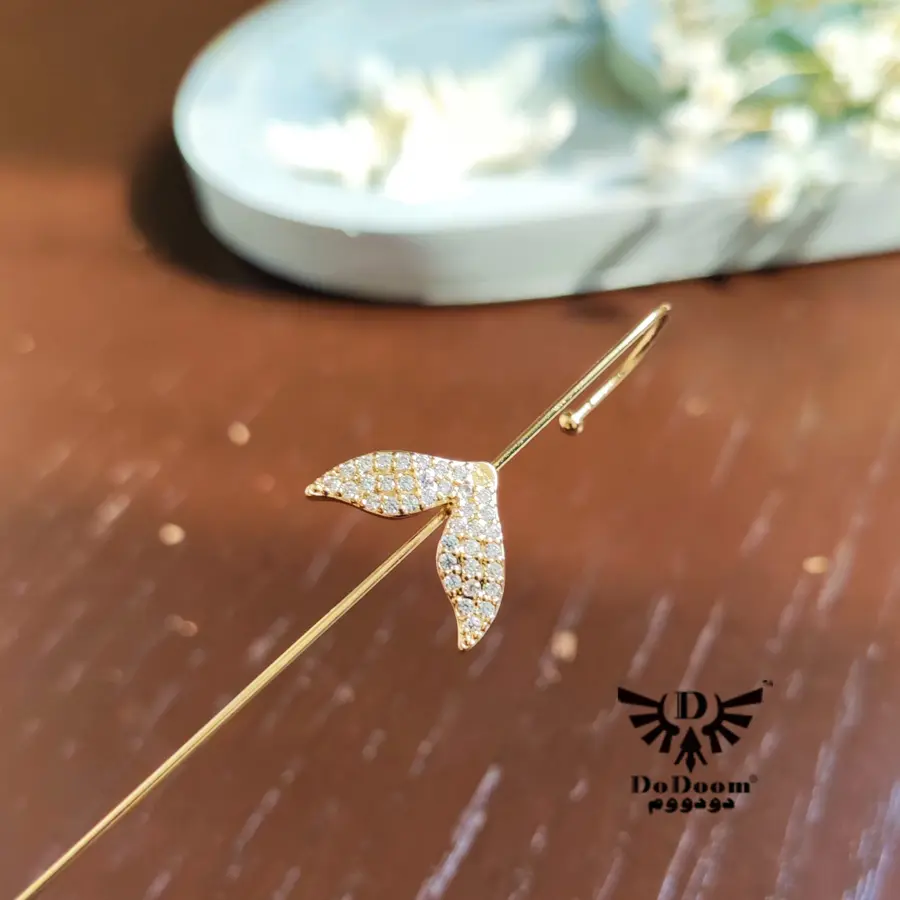 گوشواره کراس دم ماهی E33