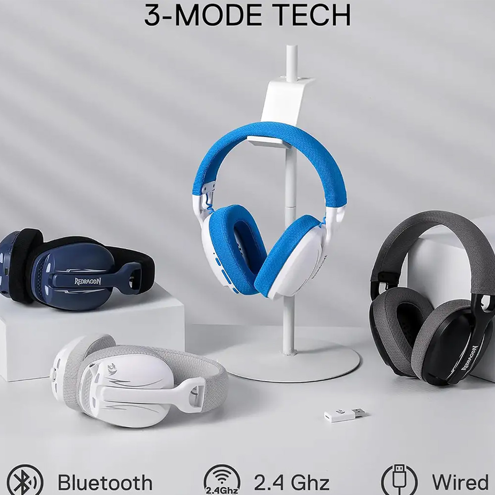 هدست گیمینگ بی سیم ردراگون مدل Skuld Pro H878WB — تصویر ۶