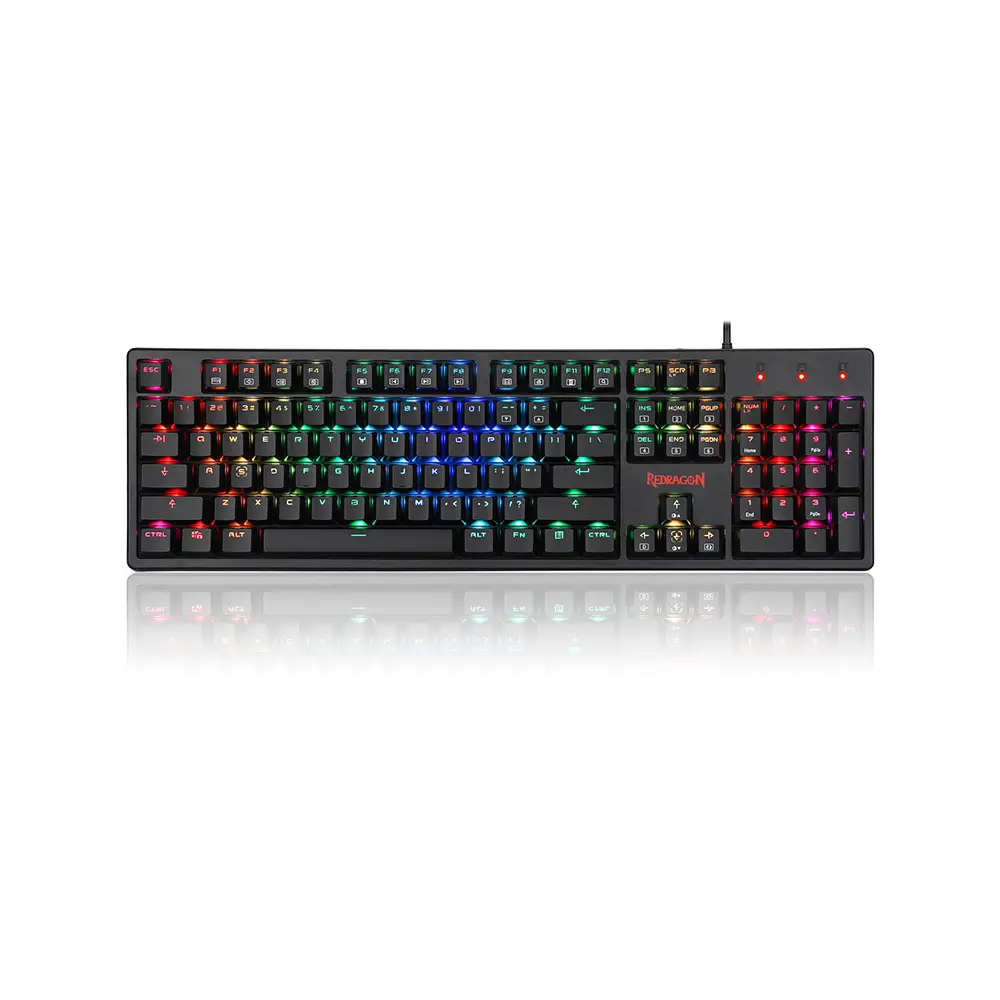 کیبورد گیمینگ با سیم ردراگون مدل KAMA K578 BR RGB با سوئیچ مکانیکال قهوه ای