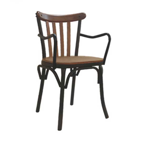 صندلی رستورانی دسته دار نظری مدل برسو N608W (ارسال فوری)