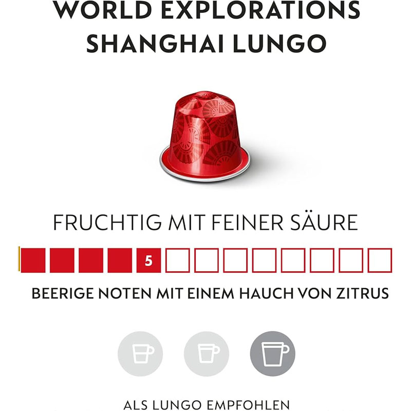 کپسول قهوه نسپرسو مدل Shanghai Lungo — تصویر ۵