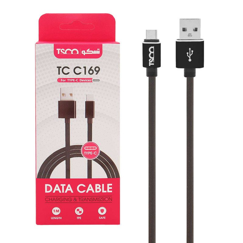 کابل تبدیل تسکو TSCO TC C169 USB to USB-C Cable
