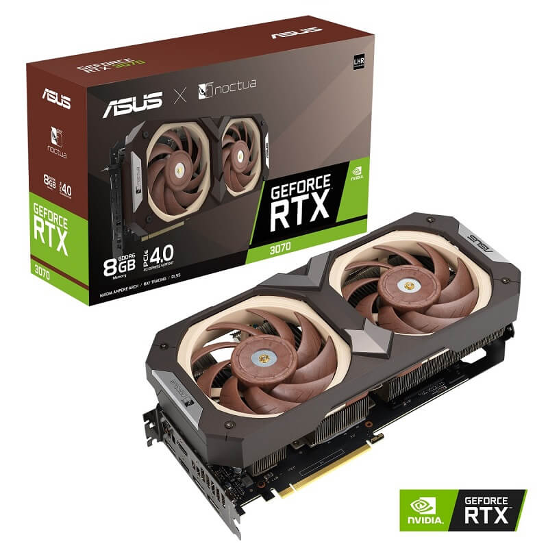 کارت گرافیک کارکرده ASUS RTX 3070 Noctua Edition