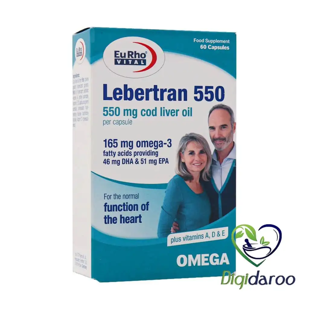کپسول لبرترن 550 (Lebertran) یوروویتال 60 عددی