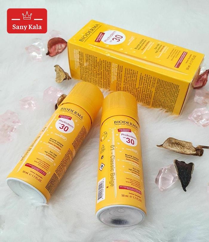 اسپری ضد آفتاب و کرم گریم بایودرما BIODERMA مدل فتودرم SPF30 شماره 3 — تصویر ۲