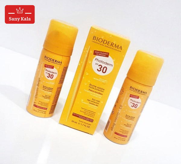اسپری ضد آفتاب و کرم گریم بایودرما BIODERMA مدل فتودرم SPF30 شماره 3 — تصویر ۴