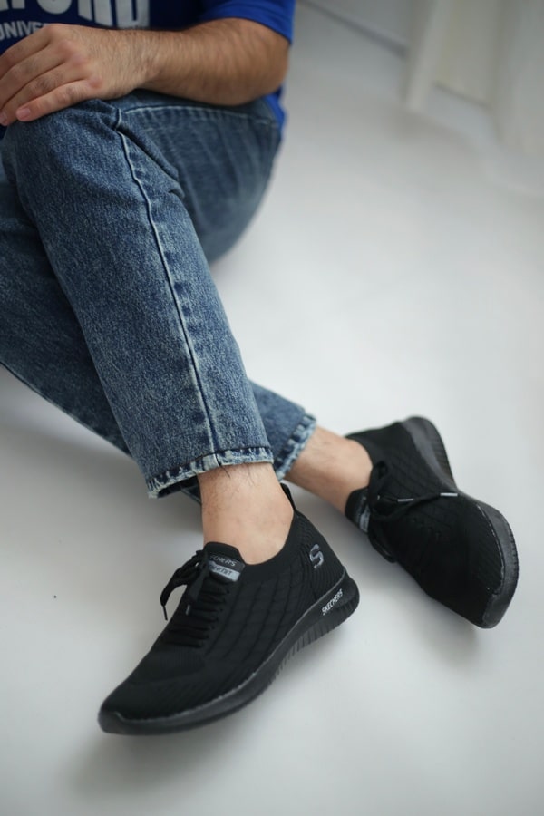 کتونی جورابی مدل اس بافت مردانه skechers — تصویر ۲