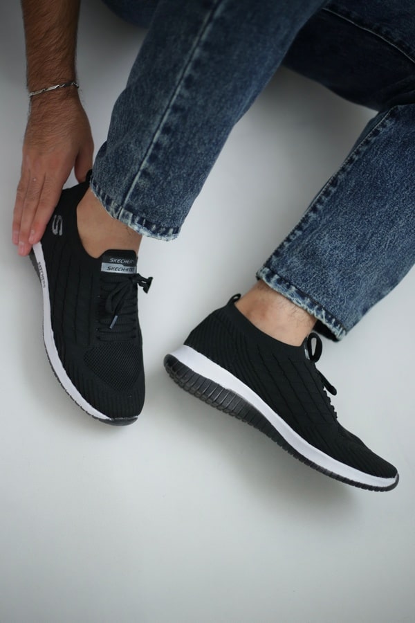 کتونی جورابی مدل اس بافت مردانه skechers — تصویر ۴