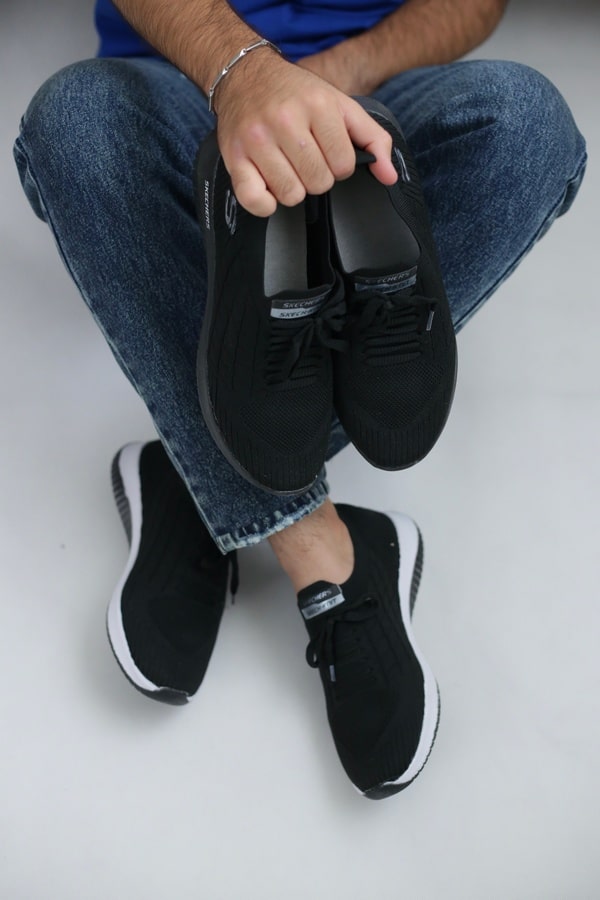کتونی جورابی مدل اس بافت مردانه skechers — تصویر ۵