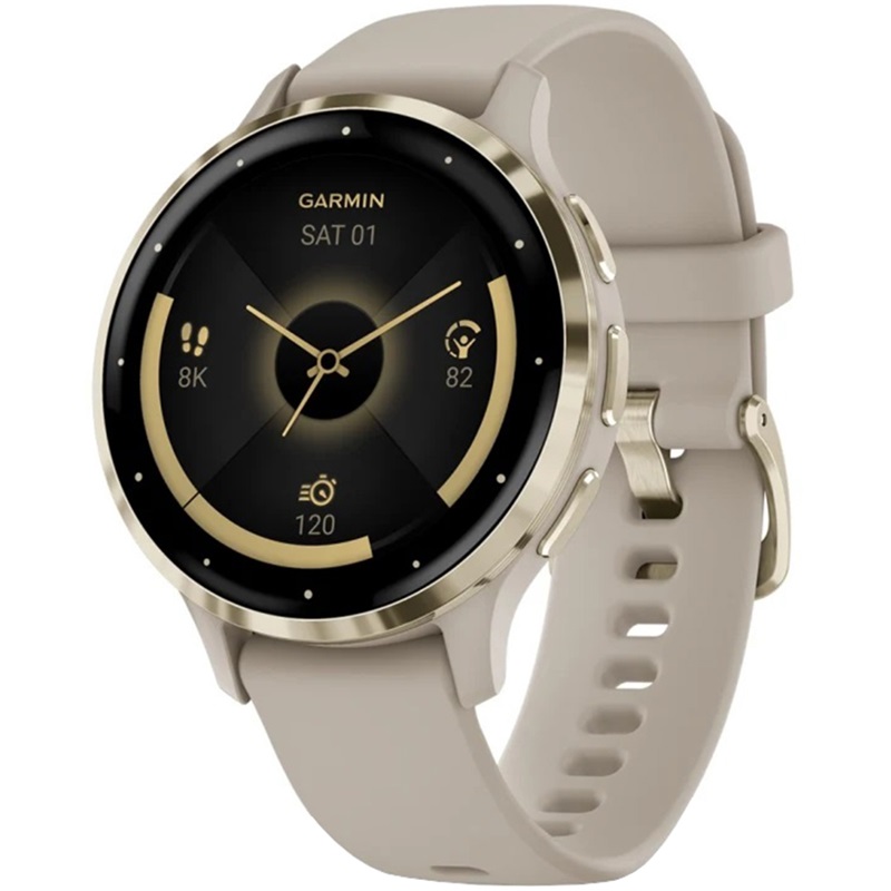ساعت گارمین VENU 3S Soft gold French grey — تصویر ۳