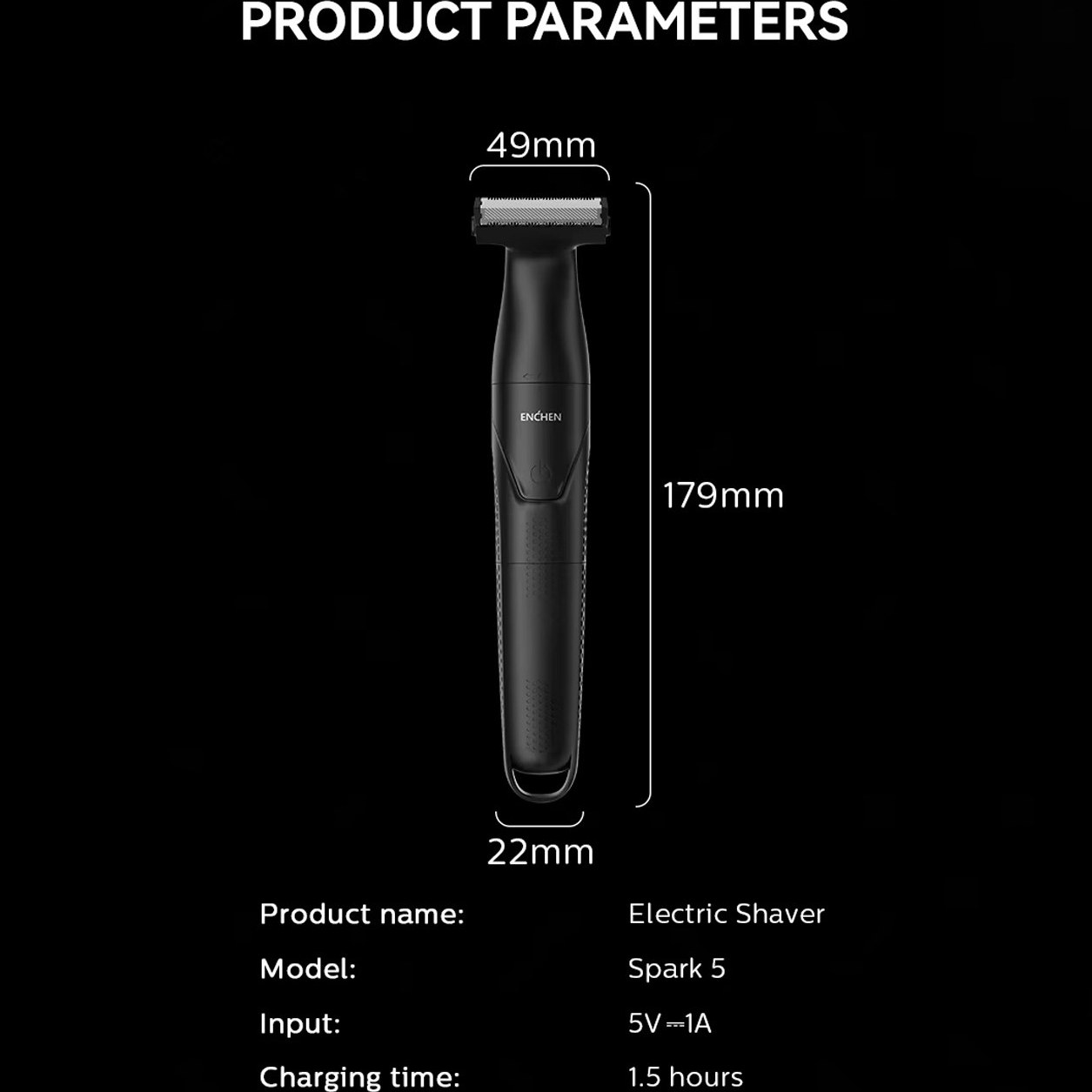 ماشین اصلاح شارژی چندکاره انچن شیائومی مدل SPARK 5 — تصویر ۸