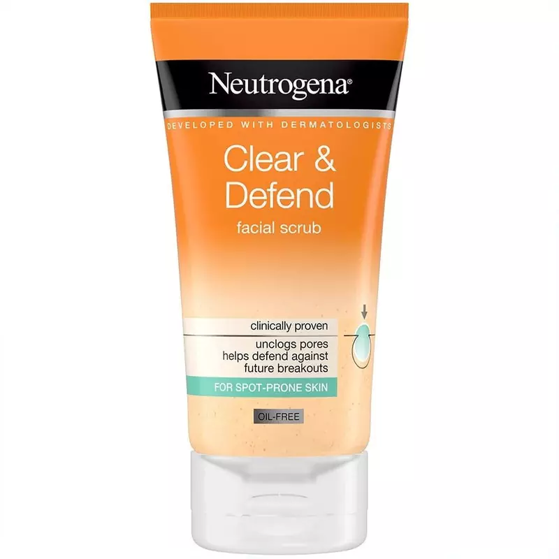 اسکراب لایه بردار صورت نوتروژینا Clear & Defend — تصویر ۲