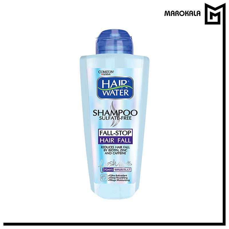 شامپو ضد ریزش کامان مدل Hair Water مناسب انواع مو حجم 400 میلی لیتر(قیمت خرید عمده 205.000 تومان) - ماروکالا، فروش عمده محصولات آرایشی و بهداشتی — تصویر ۲