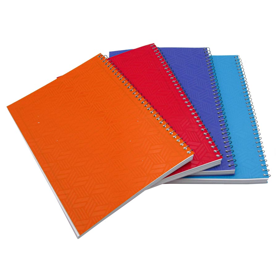 دفتر خطی سیمی 100 برگ جلد pp ساده