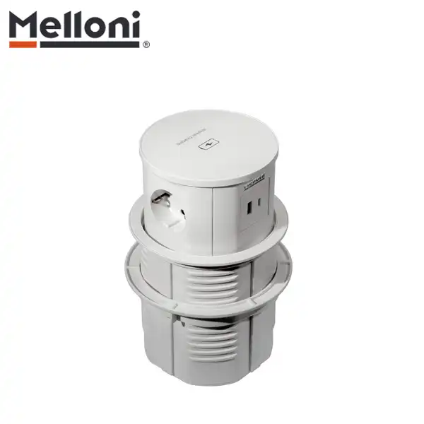 پریز توکار کابینتی پاپ آپ (آسانسوری) ملونی (Melloni) مدل 10110 — تصویر ۶