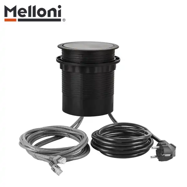 پریز توکار کابینتی پاپ آپ (آسانسوری) ملونی (Melloni) مدل 10110 — تصویر ۳