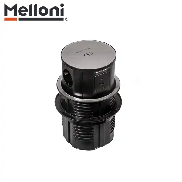 پریز توکار کابینتی پاپ آپ (آسانسوری) ملونی (Melloni) مدل 10110 — تصویر ۲