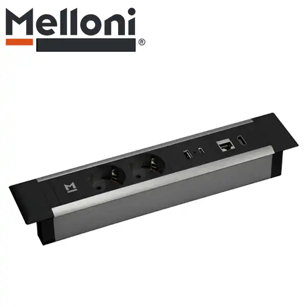 پریز توکار ملونی (Melloni) کد 10094 — تصویر ۲