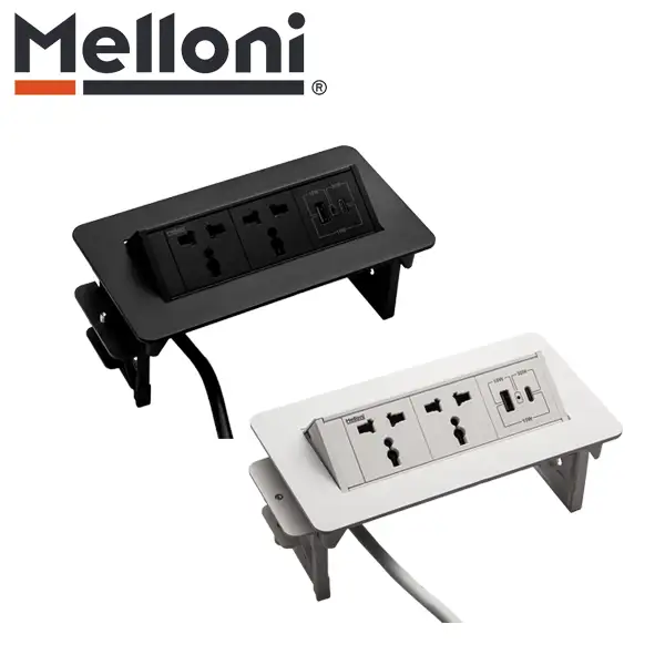 پریز توکار کابینتی ملونی (Melloni) کد 10140 — تصویر ۳