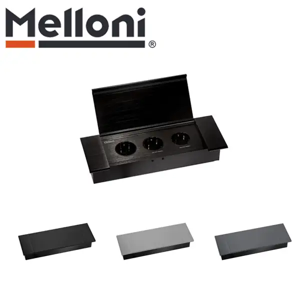 پریز توکار کابینتی ملونی (Melloni) مدل 10106 — تصویر ۲
