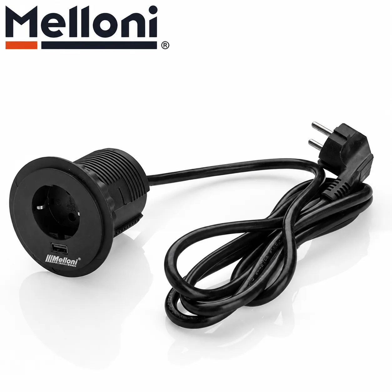 پریز توکار گرد ملونی (Melloni) کد ۱۰۰۳۴ — تصویر ۲