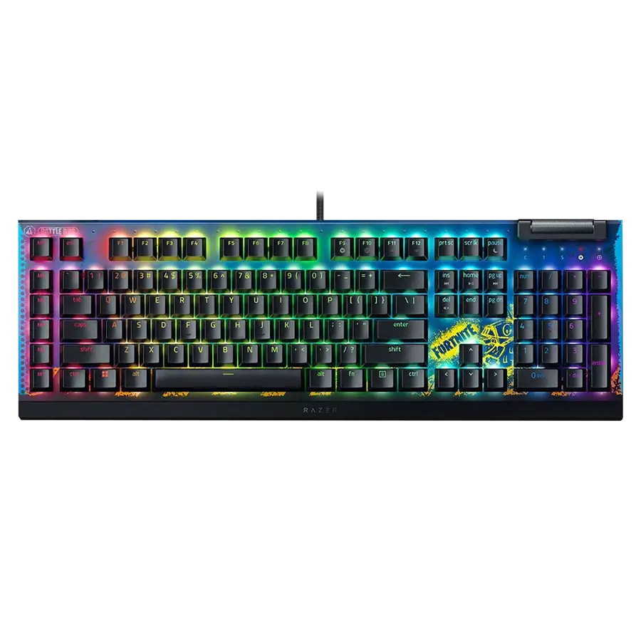 کیبورد گیمینگ ریزر BlackWidow V4 X Fortnite Edition – Yellow Switch