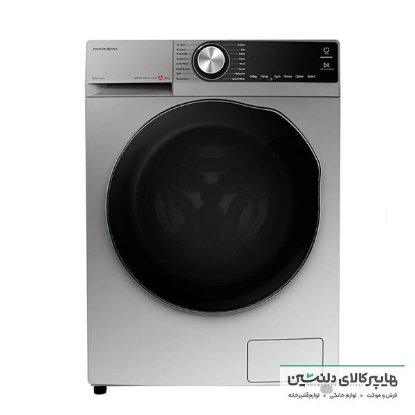 خرید و قیمت لباسشویی پاکشوما 8 کیلویی 1400 دور اینورتر U8X درب ماهواره ای سیلور با موتور BLCD