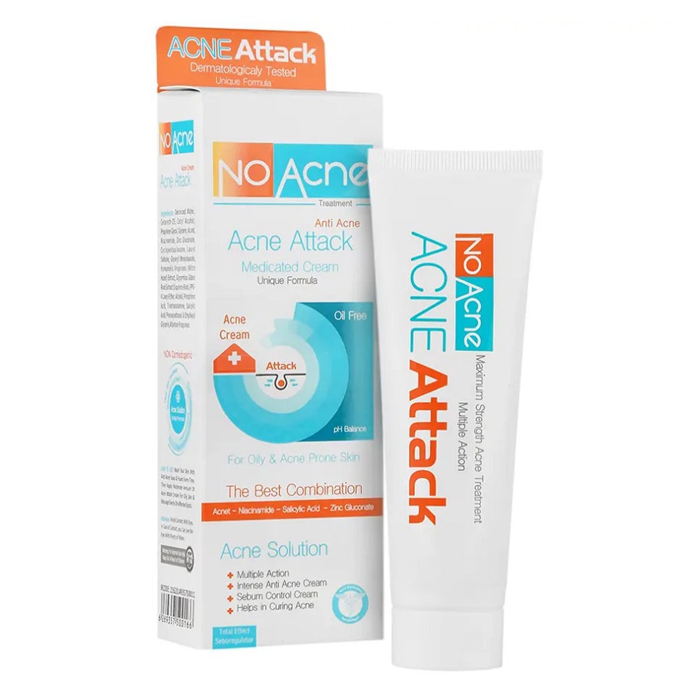کرم ضد جوش نو آکنه Attack No Acne حجم 50 — تصویر ۲