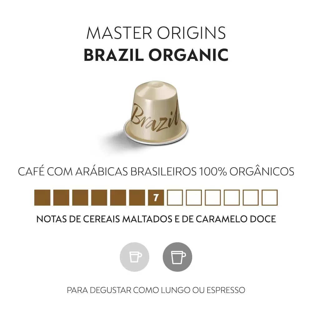 کپسول قهوه نسپرسو مدل Master origin Brazil — تصویر ۳