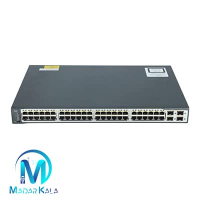 سوئیچ شبکه سیسکو 48 پورت WS-C3750V2-48PS-S — تصویر ۳