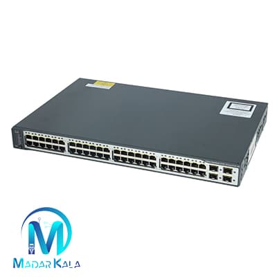 سوئیچ شبکه سیسکو 48 پورت WS-C3750V2-48PS-S