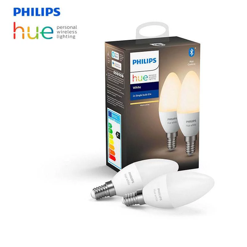 لامپ 5.5 وات فیلیپس مدل Hue 2700 پایه E14 بسته 2 عددی — تصویر ۳